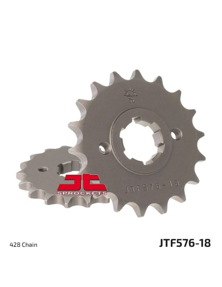 pinon de moto jt sprockets acero 18 dientes p 428 jtf576 18