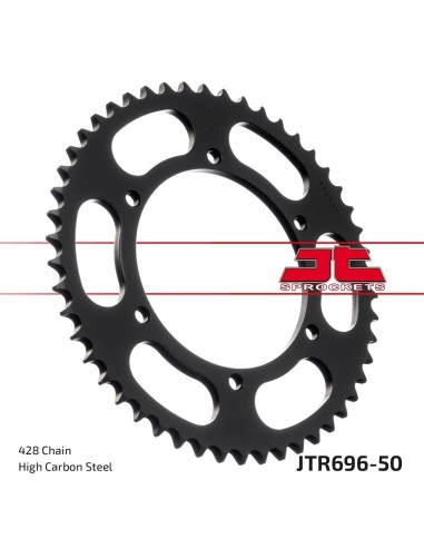 corona moto jt sprockets de acero de 50 dientes jtr696 50