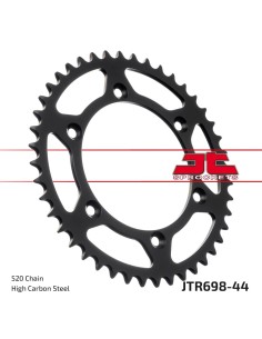corona moto jt sprockets de acero de 44 dientes jtr698 44