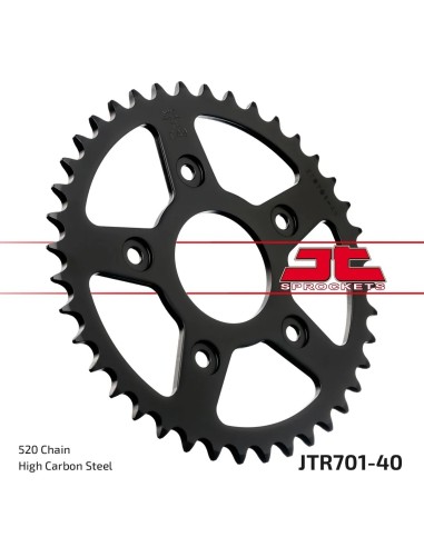 corona moto jt sprockets de acero de 40 dientes jtr701 40