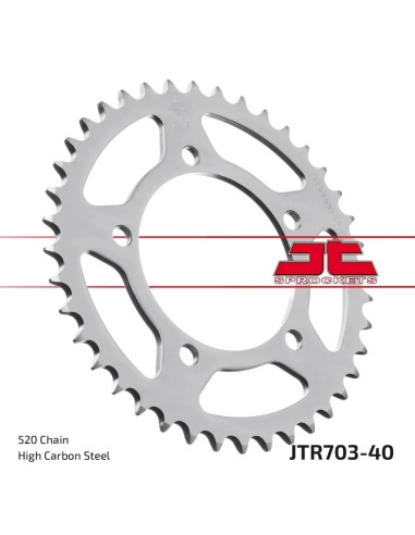 corona moto jt sprockets de acero de 40 dientes jtr703 40