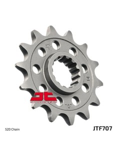 pinon de moto jt sprockets acero 16 dientes p 520 jtf707 16
