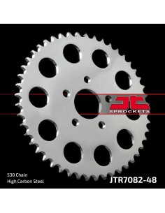 corona moto jt sprockets de acero de 48 dientes jtr7082 48
