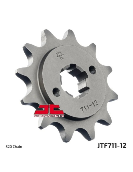 pinon de moto jt sprockets acero 12 dientes p 520 jtf711 12
