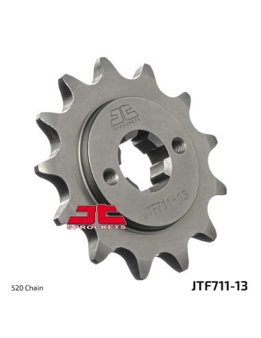 pinon de moto jt sprockets acero 13 dientes p 520 jtf711 13