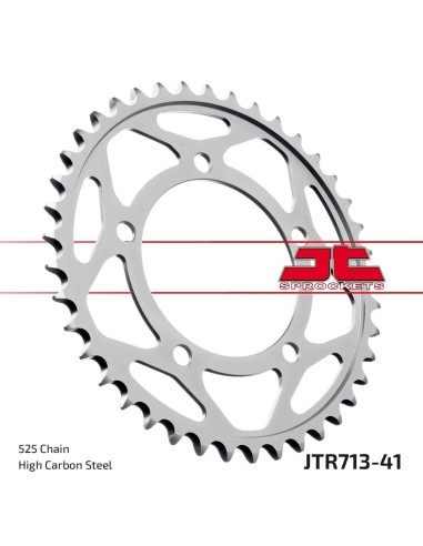corona moto jt sprockets de acero de 41 dientes jtr713 41