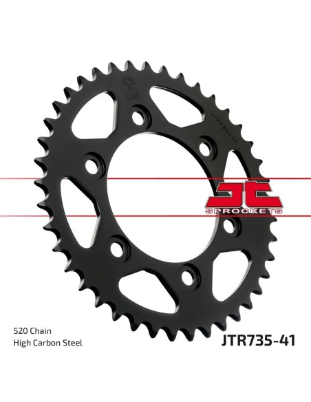 corona moto jt sprockets de acero de 41 dientes jtr735 41