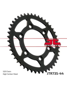 corona moto jt sprockets de acero de 44 dientes jtr735 44