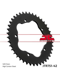 corona moto jt sprockets de acero de 42 dientes jtr751 42