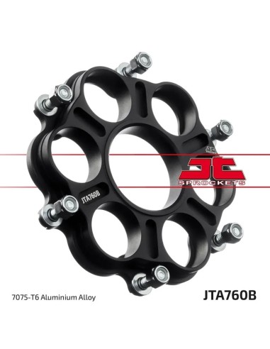 porta coronas jt sprockets jta760b aleacion 7075 t6 cambio rapido ducati