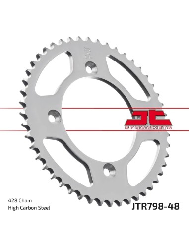 corona moto jt sprockets de acero de 48 dientes jtr798 48