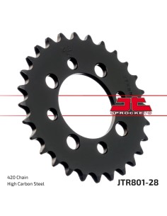 corona moto jt sprockets de acero de 28 dientes jtr801 28