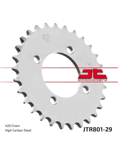 corona moto jt sprockets de acero de 29 dientes jtr801 29