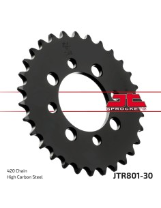 corona moto jt sprockets de acero de 30 dientes jtr801 30