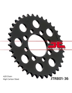 corona moto jt sprockets de acero de 36 dientes jtr801 36