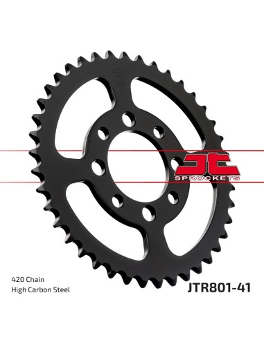 corona moto jt sprockets de acero de 41 dientes jtr801 41