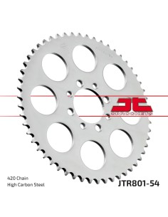 corona moto jt sprockets de acero de 54 dientes jtr801 54