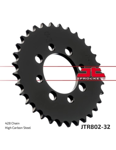corona moto jt sprockets de acero de 32 dientes jtr802 32
