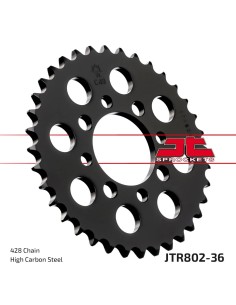 corona moto jt sprockets de acero de 36 dientes jtr802 36