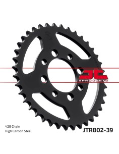 corona moto jt sprockets de acero de 39 dientes jtr802 39