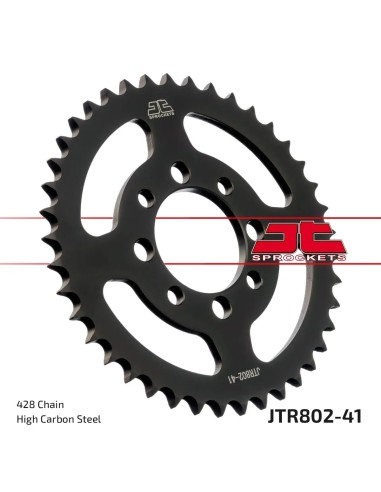 corona moto jt sprockets de acero de 41 dientes jtr802 41