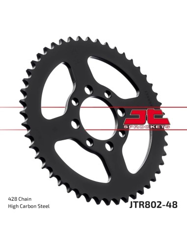 corona moto jt sprockets de acero de 48 dientes jtr802 48