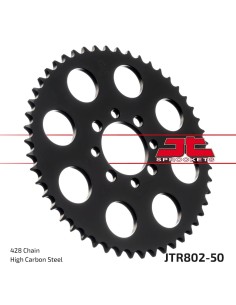 corona moto jt sprockets de acero de 50 dientes jtr802 50