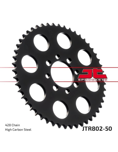 corona moto jt sprockets de acero de 50 dientes jtr802 50