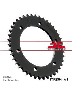 corona moto jt sprockets de acero de 42 dientes jtr804 42