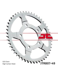 corona moto jt sprockets de acero de 49 dientes jtr807 49