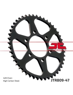 corona moto jt sprockets de acero de 47 dientes jtr809 47