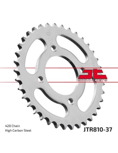 corona moto jt sprockets de acero de 37 dientes jtr810 37
