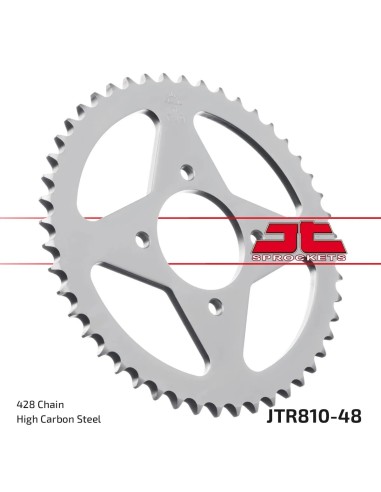 corona moto jt sprockets de acero de 48 dientes jtr810 48