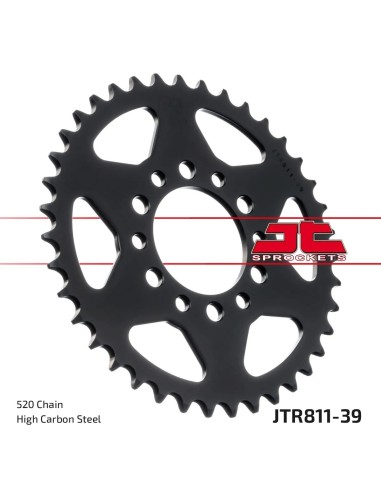 corona moto jt sprockets de acero de 39 dientes jtr811 39