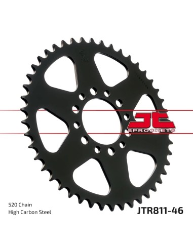 corona moto jt sprockets de acero de 46 dientes jtr811 46