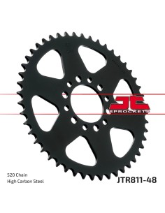 corona moto jt sprockets de acero de 48 dientes jtr811 48