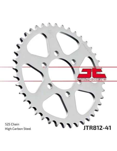 corona moto jt sprockets de acero de 41 dientes jtr812 41