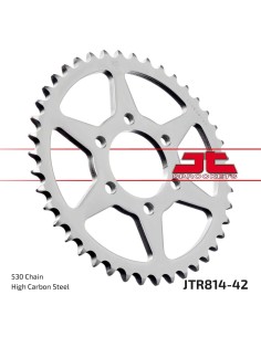 corona moto jt sprockets de acero de 42 dientes jtr814 42