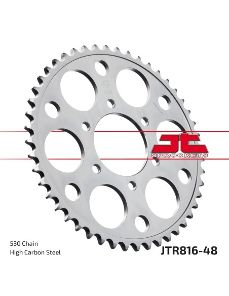 corona moto jt sprockets de acero de 48 dientes jtr816 48
