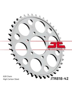 corona moto jt sprockets de acero de 42 dientes jtr818 42