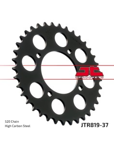 corona moto jt sprockets de acero de 37 dientes jtr819 37