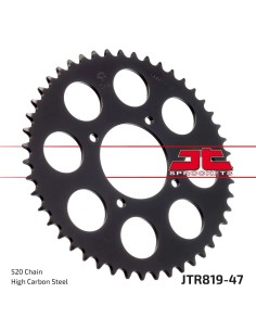 corona moto jt sprockets de acero de 47 dientes jtr819 47