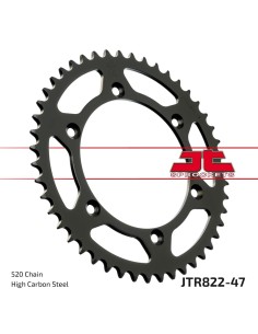 corona moto jt sprockets de acero de 47 dientes jtr822 47