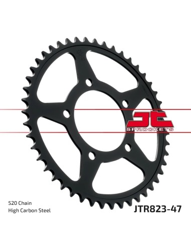 corona moto jt sprockets de acero de 47 dientes jtr823 47