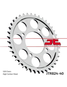 corona moto jt sprockets de acero de 40 dientes jtr824 40