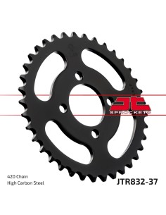 corona moto jt sprockets de acero de 37 dientes jtr832 37