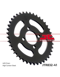 corona moto jt sprockets de acero de 41 dientes jtr832 41