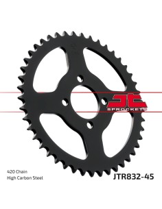 corona moto jt sprockets de acero de 45 dientes jtr832 45