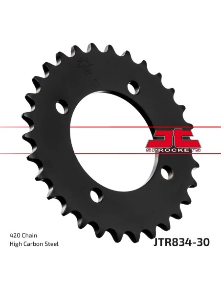 corona moto jt sprockets de acero de 30 dientes jtr834 30