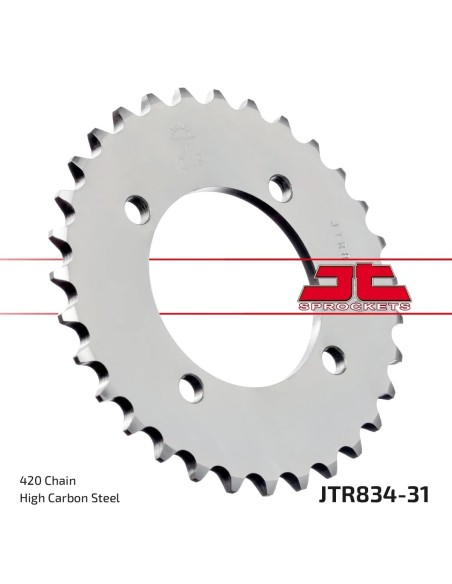 corona moto jt sprockets de acero de 31 dientes jtr834 31